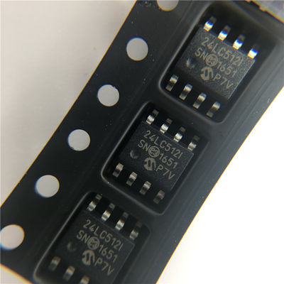 EEPROM 512K मेमोरी IC चिप फ्लैश माइक्रोचिप इलेक्ट्रिकल स्टोरेज चिप 24LC512T-I/SN
