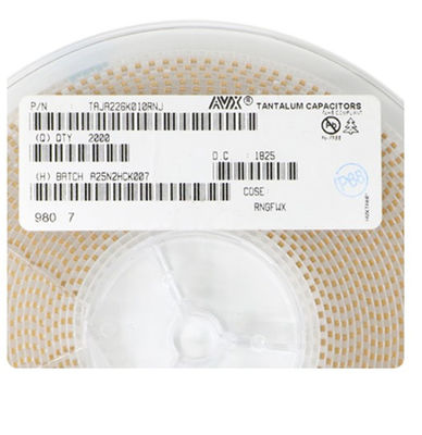 3216 22UF 226A 10V सामान्य प्रयोजन संधारित्र TAJA226K010RNJ ऊँचाई प्रतिबंधित डिज़ाइन